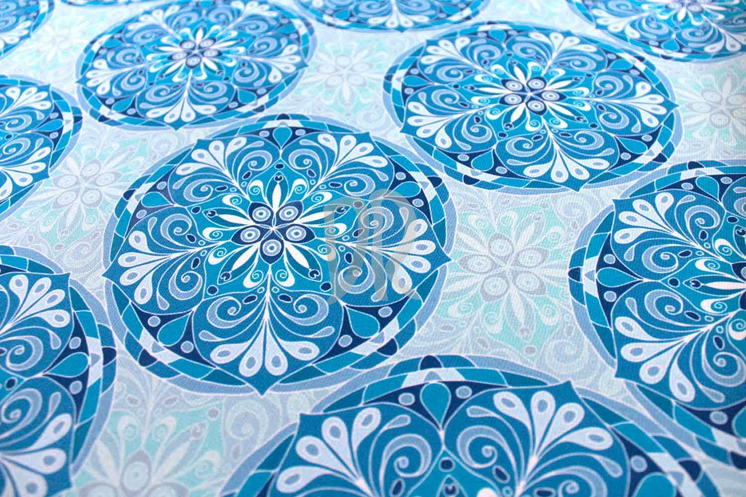 Chifón Mandalas Azules